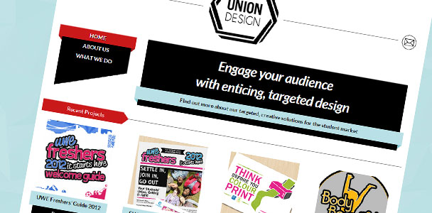 Homepage of Union Design